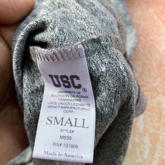 USC Trojans Tri Blend Pocket T Fight On! - Picture 5 of 9